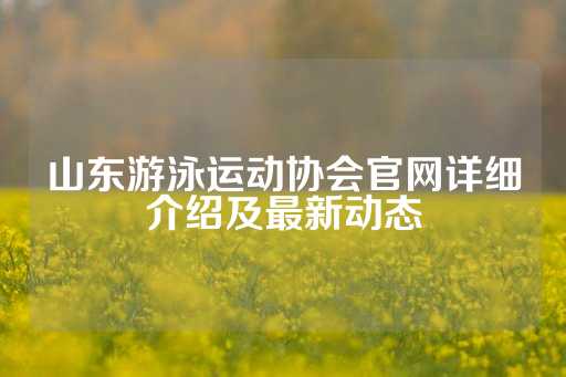 山东游泳运动协会官网详细介绍及最新动态-第1张图片-皇冠信用盘出租